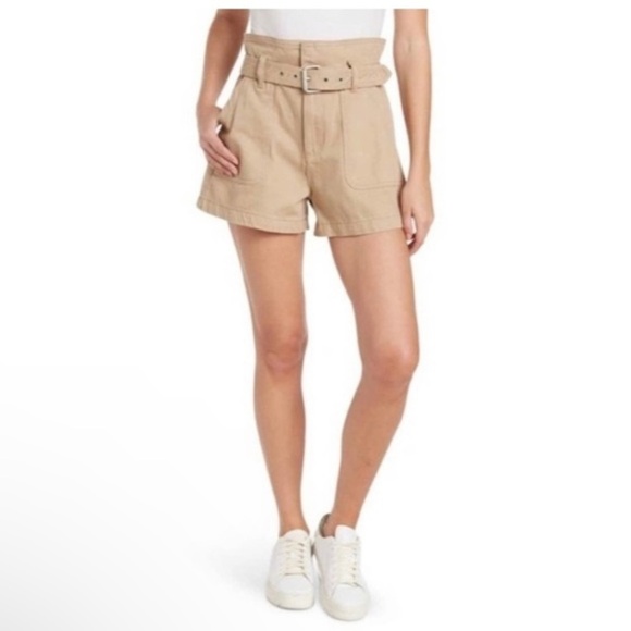 Blank NYC Pants - Blank NYC High Waist Tan Shorts